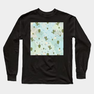 Cactus Pattern Long Sleeve T-Shirt